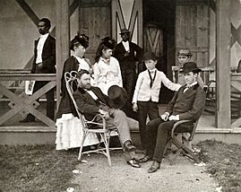 Ulysses Grant and Family at Long Branch, NJ by Pach Brothers, NY, 1870