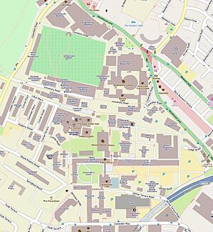 University of Leeds, main campus map