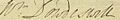 William Dowdeswell (1721-1775) (signature)