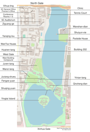 Zhongnanhai layout EN
