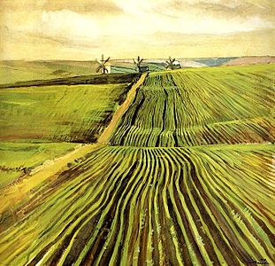 Zinaida Serebriakova The Shoots of Autumn Crops
