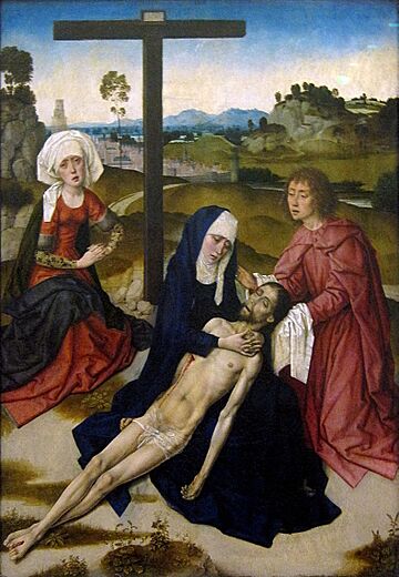 0 Déploration du Christ - Dirk Bouts - RF 1 - Louvre 2 