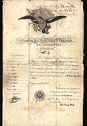 1815 US passport - LONDON