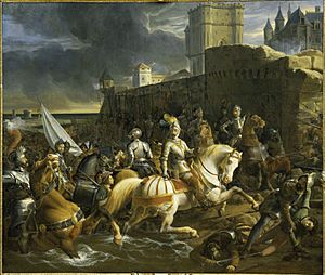 1838 François-Édouard Picot - The Siege of Calais
