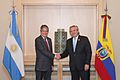 Alberto Fernández con Guillermo Lasso