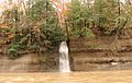 An ephemeral waterfall