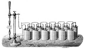 Arc light and battery