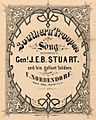 Art detail, Southern Troopers Song JEB Stuart sheet music (cropped)