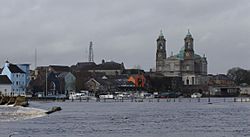 The River Shannon and the Church of Saints Peter and Paul