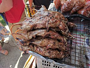 Barbecued rats for sale, Thailand