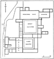 Blackfriars Monastery, London - ground plan