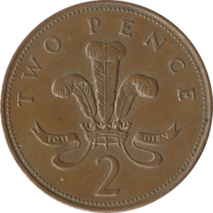 British two pence coin 1994 reverse