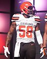 Christian Kirksey Cleveland Browns New Uniform Unveiling (17153806041)