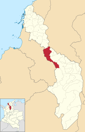 Location of the municipality and town of Magangué in the Bolívar Department of Colombia.