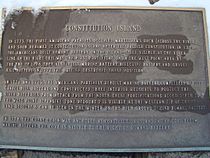 Constitution Island Plaque at Bettery Sherburnejpg