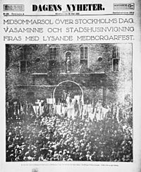 Dagens Nyheter 25 juni 1923