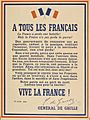 De Gaulle - à tous les Français