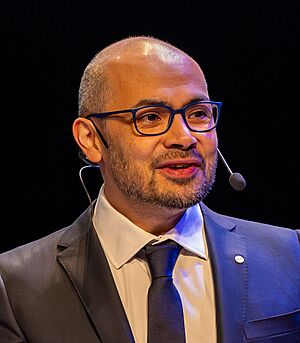 Demis Hassabis, 2024 Nobel Prize Laureate in Chemistry (cropped).jpg