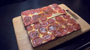 Detroit Style Pizza from Calphalon Bread Pans