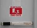 Do Not Block Fire Exit