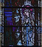 Duhill Church of Saint John the Baptist Window Vision of Bernadette at Lourdes by Harry Clarke Detail Our Lady of Lourdes 2012 09 08