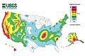 Earthquake map