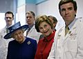 Elizabeth II and Laura Bush