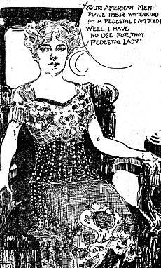 Ethel Anakin Snowden as sketched by Marguerite Martyn, 1910