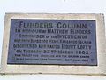 Flinders Column dedication plaque
