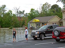 Flooding after Hurricane Irene, Walden, NY