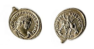 Frome Hoard Silver denarius of Carausius Adventus 2