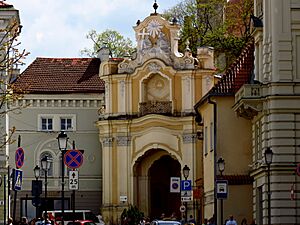 Gate of the Greek Catholic Church of Holy Trinity in Vilnius in 2013