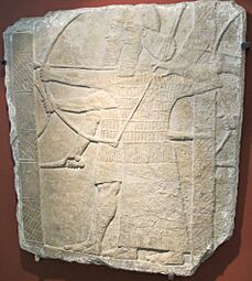 Guerrieri assiri che attaccano una città nemica, dal pal di tiglath-pileser III a Kalhu (Nimrud), VIII sec. ac. 02