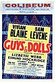 Guys and Dolls Window Card first London production