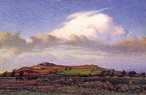 Håstensberget vid Varberg (1896), målning av Nils Kreuger