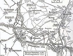 Hindenburg and Drocourt-Queant Lines, 1918.jpg