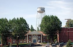 Hines Middle School and water tower