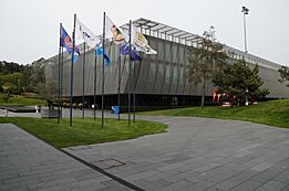 Home of FIFA - buiding and flags