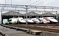 JR East Shinkansen lineup at Niigata Depot 201210