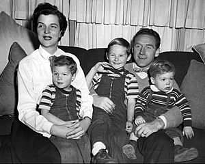 James Whitmore family 1954