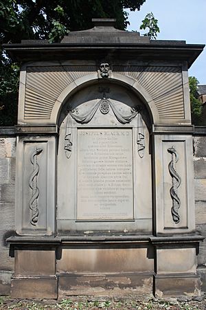 Joseph Black's grave in Greyfriars Kirkyard