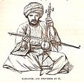 Kamanjeh, and performer on it, p. 578 in Thomson, 1859