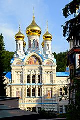 Karlovy Vary chrám svatého Petra a Pavla červen 2019