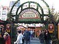Leipziger Weihnachtsmarkt Eingang