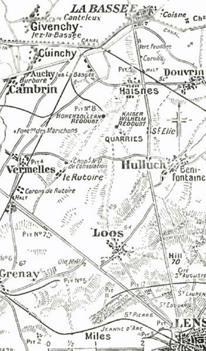 Lens-La Bassee area September 1915