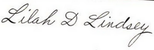 Lilah Denton Lindsey signature.png