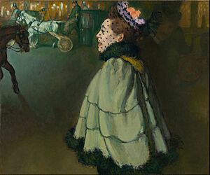 Louis Anquetin - Woman at the Champs-Élysées by night - Google Art Project