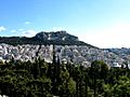 Lycabetus hill from Areos park, Athens, Greece - panoramio