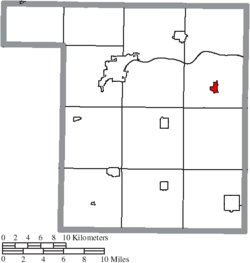 Location of McClure in Henry County