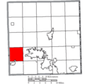 Map of Trumbull County Ohio Highlighting Braceville Township